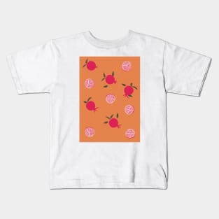 Pomegranate Illustration Print 5 Kids T-Shirt